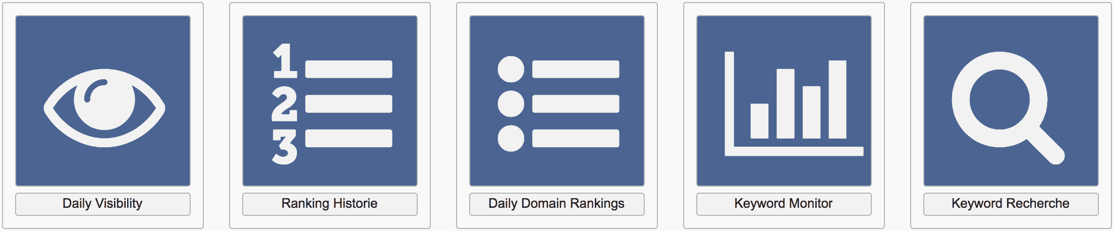 Dashboard // Acoonia SEO Software