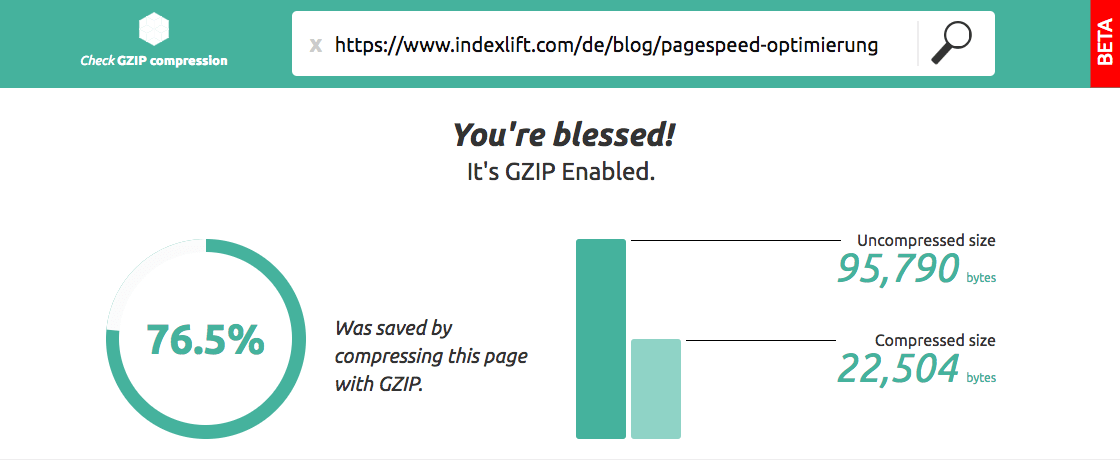 Gzip Kompression // checkgzipcompression.com