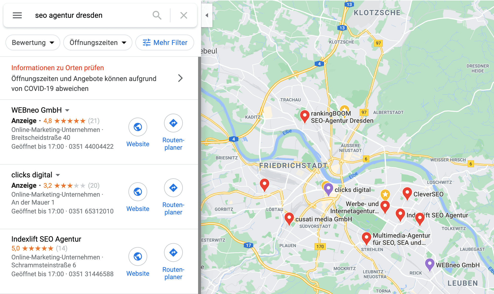 Local Finder-Beispiel