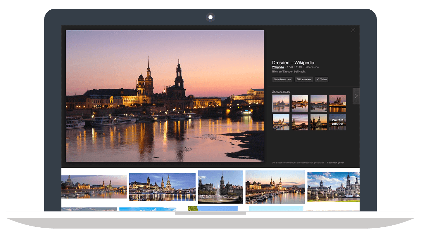 Neue Google Bildersuche in Deutschland