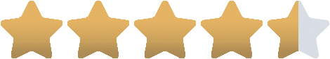 Four and a half yellow rating stars