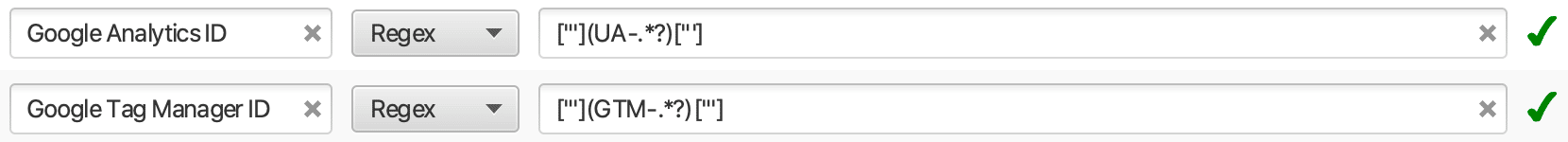 Screaming Frog Regex-Beispiele