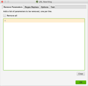 URL Rewriting - Remove Parameters