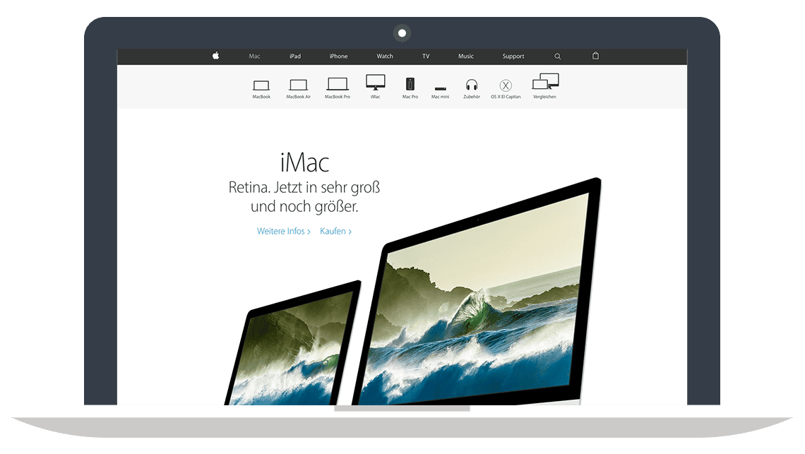 Standard-Menü // apple.com
