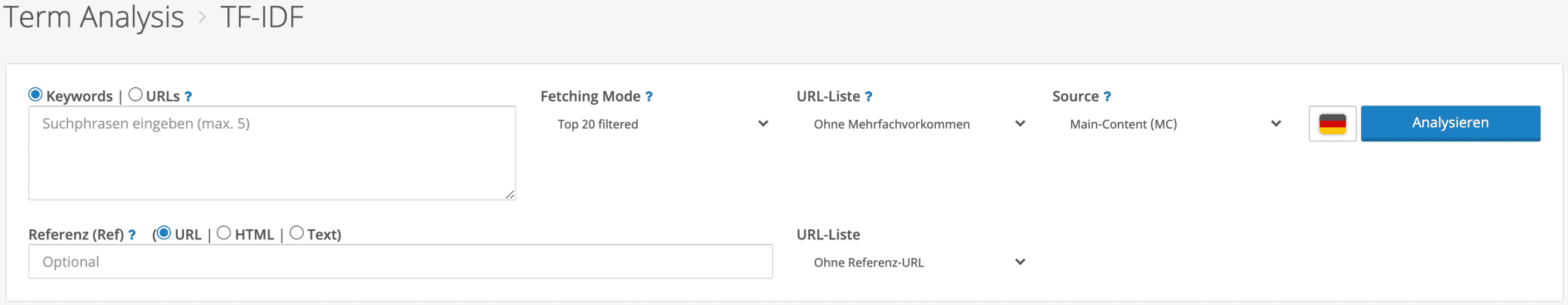 TF-IDF Termanalyse erstellen | Termlabs.io