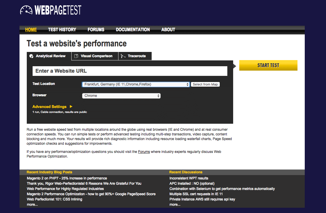 Webpagetest.org