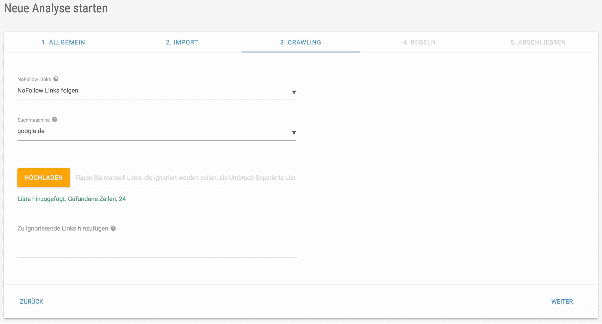 Disavowed Links/Domains bereitstellen // XOVI Disavow Tool