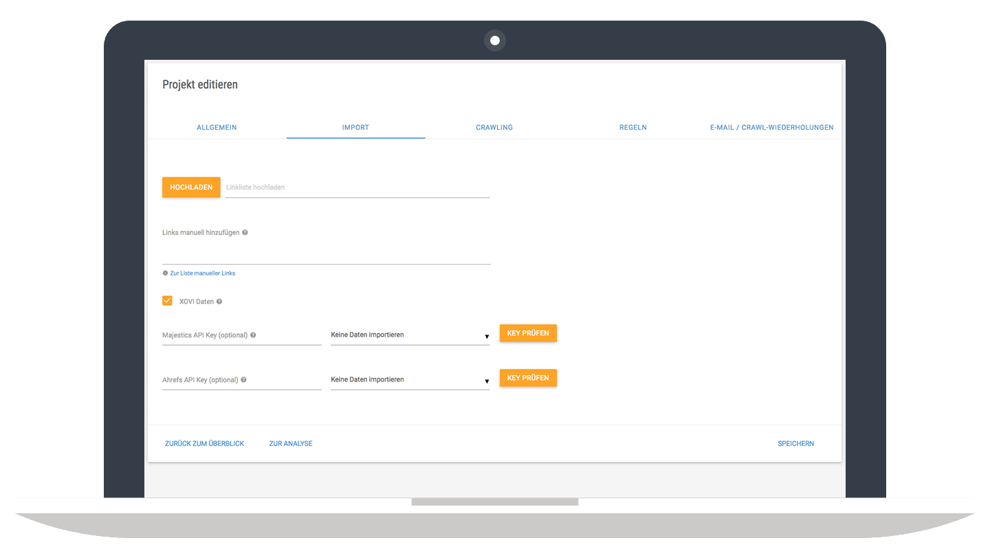Link-Import // XOVI Disavow Tool