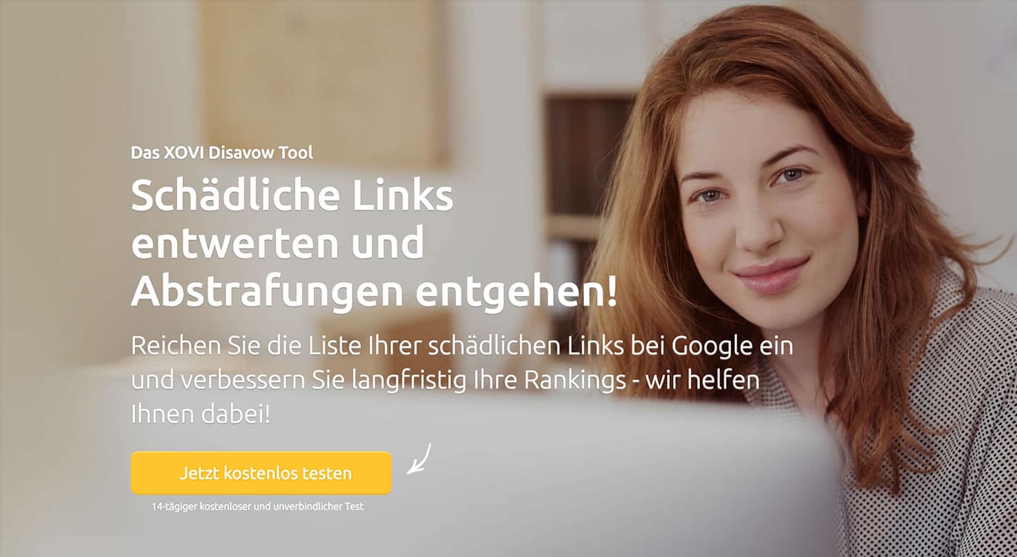 Xovi Disavow Tool (Quelle: Xovi.de)